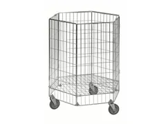 Chariot grillagé 900x700x700mm charge 60kg galvanisé