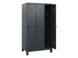 schoollocker,HxBxD 1630x900x500mm,3vak,vak B 300mm,draaigrendel,voeten