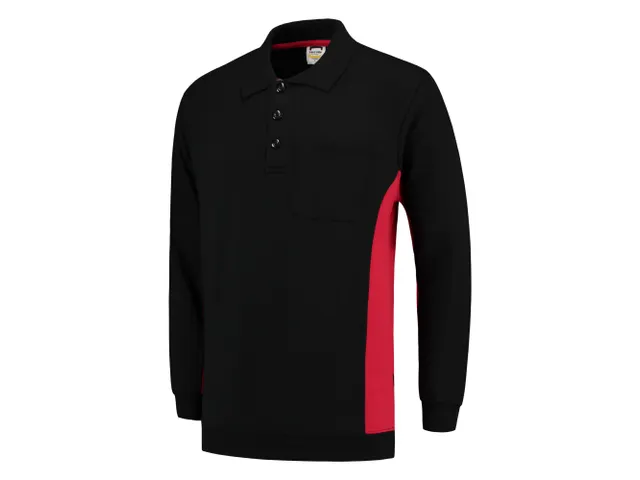 Tricorp TS2000 302001 Bicolor polosweater, rood/zwart, maat 4XL, per s