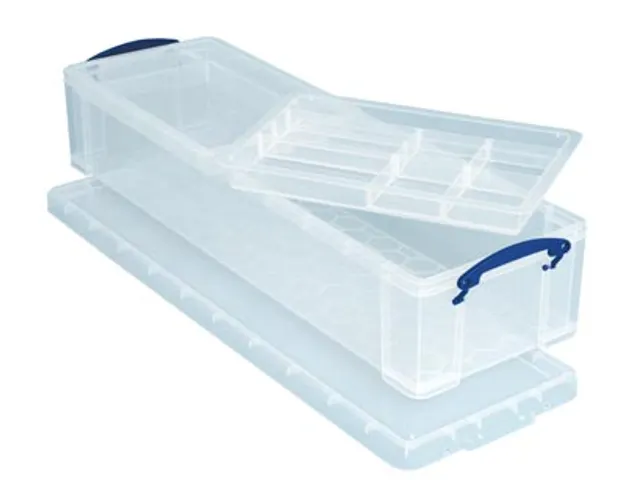 Opbergdoos 22 Liter 2 Divider Transparant