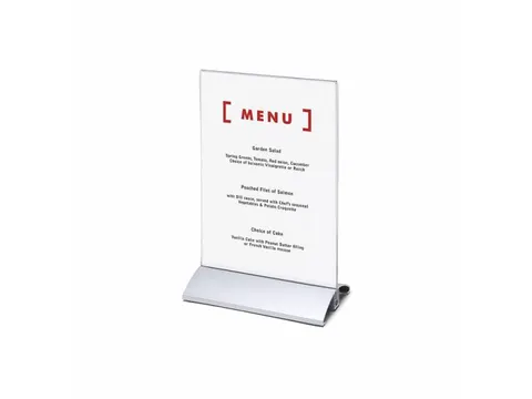 Menukaarthouder IEZZY staand A5 aluminium voet