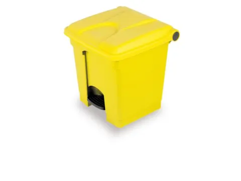 Afvalbak 45 liter HxBxD 600x398x410mm PP geel