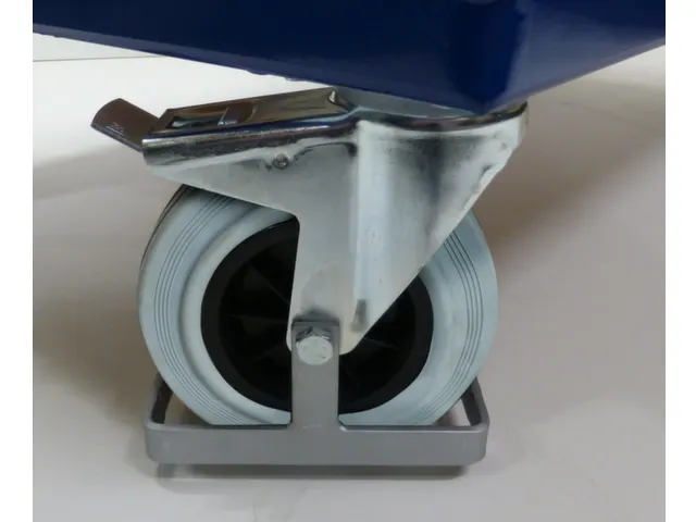 voetbescherming,v. zwenk-/bokwiel,v. wiel Ø 125mm,staal verzinkt