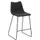 Barkruk mySOLO Sledeframe Zwart met Zitting kunstleder Vintage Zwart