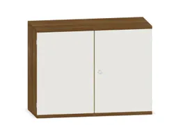 kantoorkast,HxBxD 770x1000x430mm,decor romp noten,decor front wit