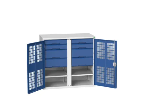 universele kast,HxBxD 1000x1050x550mm,2xStalen bodem,8lade(n)