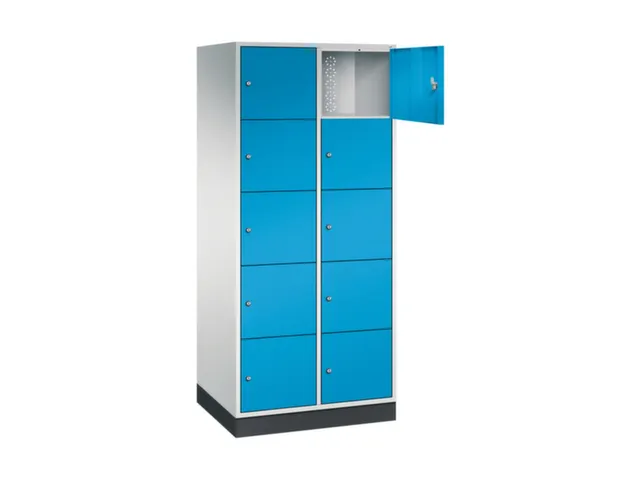 grootvolume-lockersysteem,RAL 7035/RAL 5012,HxBxD 1950x820x600mm
