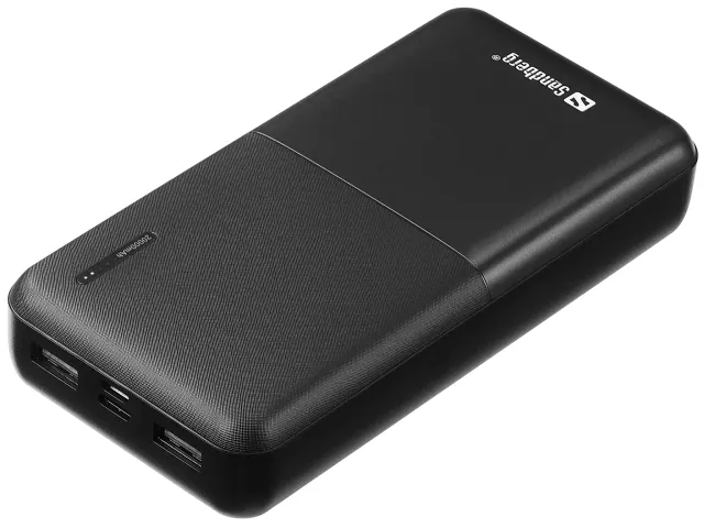 Sandberg Saver Powerbank 20000 USB-A en USB-C Zwart