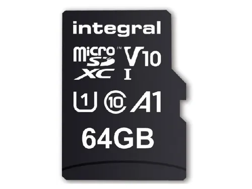 Geheugenkaart Integral microSDXC V10 64GB