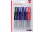 Balpen Quantore Drukknop assorti medium, Blister 10 stuks