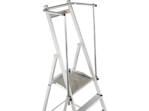 platformladder,bordes HxBxD 1990x400x400mm,8trede(n),aluminium