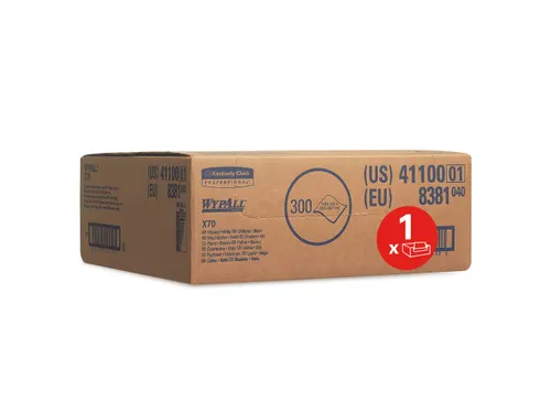 WypAll 8381 doek X70 1-laags wit 42x37,8cm 300 Stuks