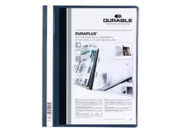 Snelhechtmap Durable Duraplus A4+ blauw
