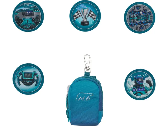 Mini tas Beckman Racing green incl. 5 buttons