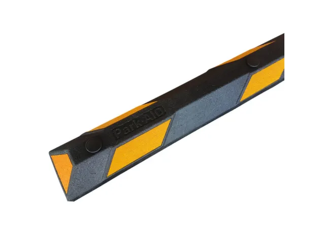 parkeerplaatsbegrenzing,B 900mm,recyclebaar rubber,zwart/geel