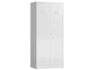 garderobekast 1800x800x500mm 2vak klink RAL9003 - 1