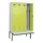 locker met bank,voor scheiding van kleding,HxBxD 2120x1200x815mm,4vak