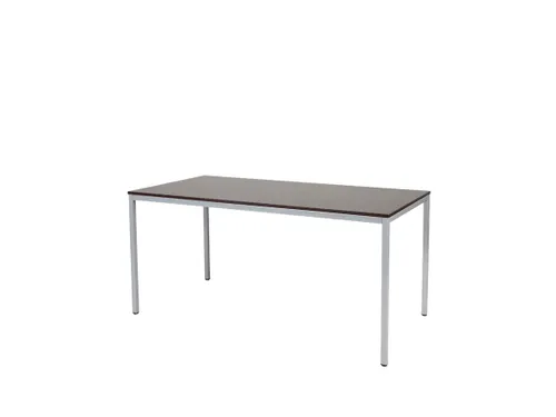 Domino Basic Tafel Vaste Hoogte 1600x800mm Logan Eiken 25mm Alu 4-Poot
