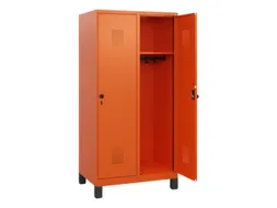 schoollocker,HxBxD 1630x800x500mm,2vak,vak B 400mm,draaigrendel,voeten