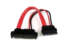 15cm Slimline SATA naar SATA Adapter met Voeding - F/M