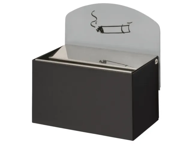 Wandasbak 87x140x98mm Achterwand Verzinkt Plaatstaal Antraciet