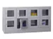 Armoire Multicases Portes Vitrées Hxlxp 855X1630X500Mm 8Cases Largeur
