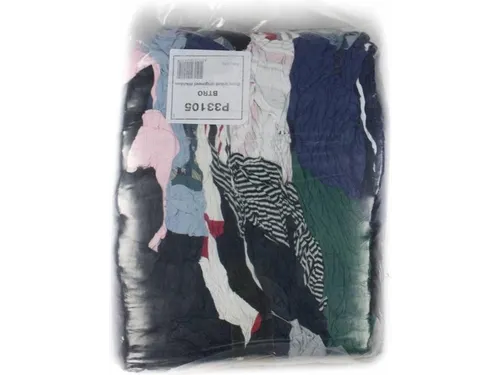 Euro bonte tricot Poetslappen zak van 5 kg