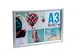 Wand poster lijst A3 aluminium/kristal