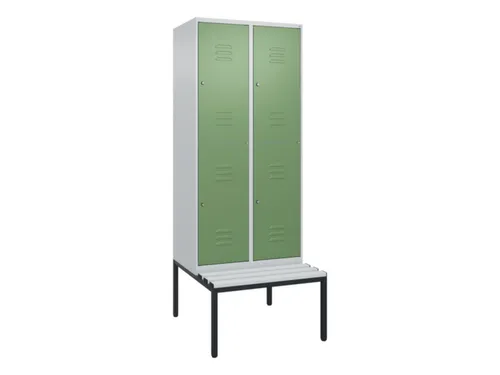 Dubbeldekse dekenkist,HxBxD 2120x800x815mm,2x2vak.,vak B 400mm