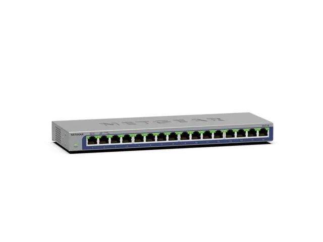 NETGEAR GS116, Unmanaged, L2, Gigabit Ethernet (10/100/1000)