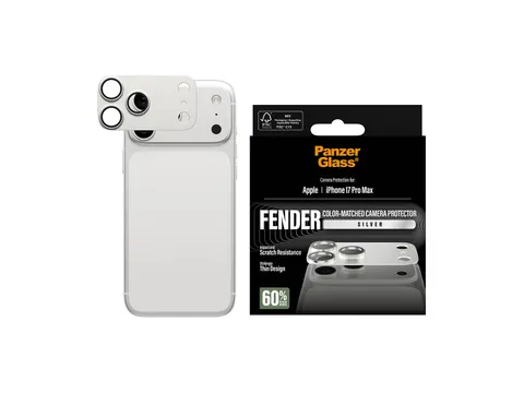 PanzerGlass Fender Camera Protector Silver iPhone 17 Pro Max, Apple