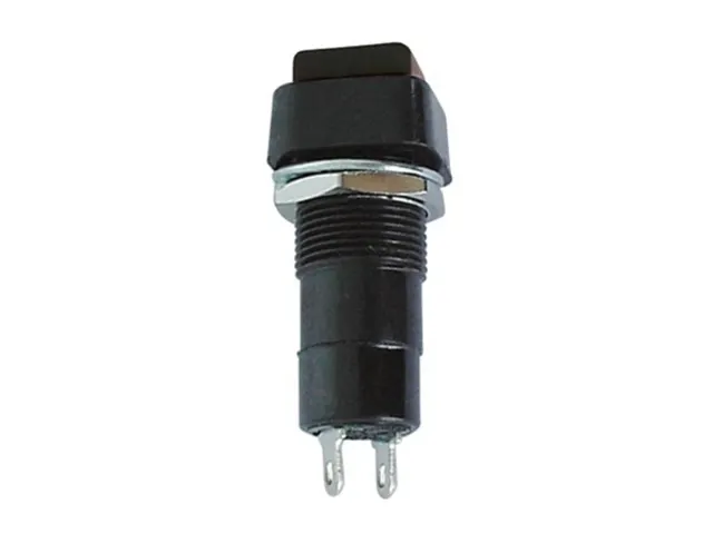 R18-23 Drukschakelaar On-(Off) Zwart 3A/125V