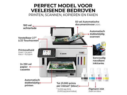 Multifunctional inktjet printer Canon MAXIFY GX7150