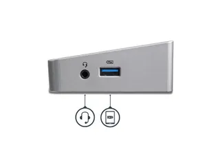 USB-C Dock Triple 4K 60W PD HDMI DP 5x USB - 5