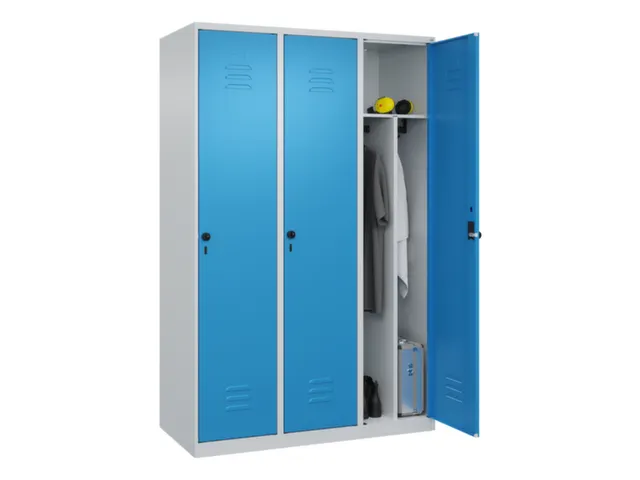 locker voor scheiding van kleding,HxBxD 1850x1200x500mm,3vak
