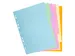 Tabblad karton 180g Forever 6-delig A4 Pastel Assorti