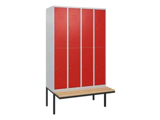 Dubbeldekse dekenkist,HxBxD 2120x1200x815mm,4x2vak.,vak B 300mm - 1