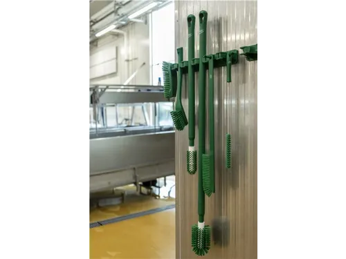 Vikan Hygiene precisieborstel lange steel 600mm medium vezels Groen