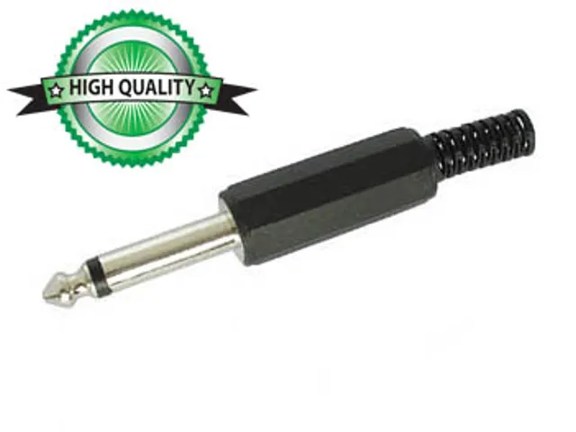 Mannelijke 6.35mm Mono Jack - Plastic Zwart