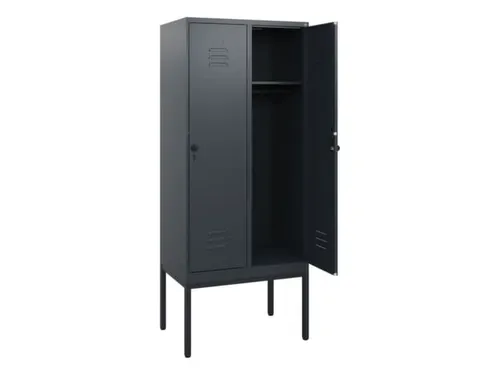 locker,HxBxD 1950x800x500mm,2vak,vak B 400mm,draaigrendel