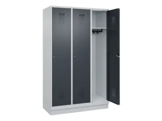 locker,HxBxD 1950x1200x500mm,3vak,vak B 400mm,cil.-slot,sokkel - 2