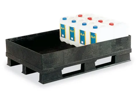 Palletopvangbak 4x 60l Opvangvol. 120l Pe 315x 1200x 800mm