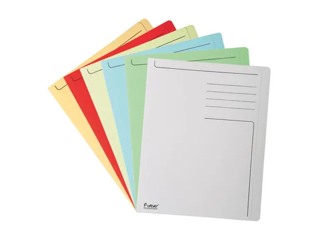 Dossiermap Bedrukt zichtrand Forever A4 280g/m2 Lichtblauw 100 Stuks