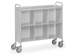 Dossierwagens 4878 150kg 2x3 Vakken 1080x350mm Ral7035