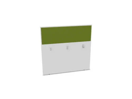 baliepaneel,v. bureau,aanbouw achter,B 1200mm,Bl-wit,BN7048-groen