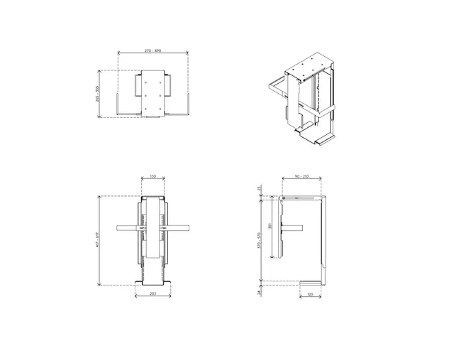 Dataflex Topgrip Cpu Houder Security Zilver 302