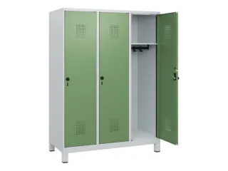 schoollocker,HxBxD 1630x1200x500mm,3vak,vak B 400mm,draaigrendel - 1