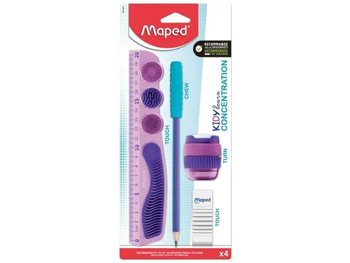 Tekenset Maped Kidy Learn Concentration set à 5 delen paars