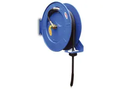 Metaal Slanghaspel Open V. Water/perslucht Rubberenslang 1/2 L 20M