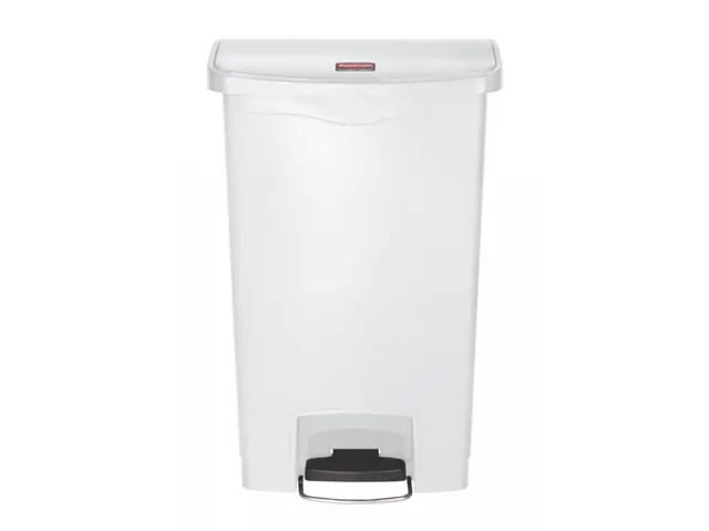 Pedaalemmer Slim Jim Step On Front Kunststof 50 Liter Wit
